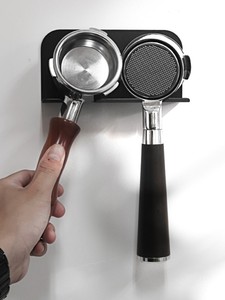 Estante de almacenamiento de portafiltro de café montado en la pared ecológico de aluminio logotipo personalizable para el hogar Cocina vida - Product Image 5