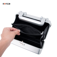 Pour Koncai valise de maquillage dure Portable Mini sac cosmétique à bandoulière avec organisateur de mallette à outils en aluminium de grande capacité