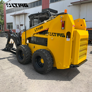 Ltmg 1.2t Mini Skid chỉ đạo Bộ nạp với <span class=keywords><strong>backhoe</strong></span> tập tin đính kèm màu sắc miễn phí tùy biến - Product Image 3