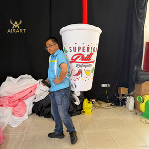 Disfraz Inflable de Taza/Botella para Adultos, para Actividades Comerciales en Cafeterías, para Atraer Clientes - Product Image 3