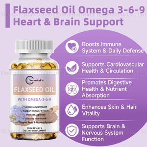 OEM льняное масло Softgels капсулы с добавками Омега <span class=keywords><strong>3</strong></span> <span class=keywords><strong>6</strong></span> <span class=keywords><strong>9</strong></span> для иммунной 7 здоровья сердца, поддержки волос, кожи и ногтей - Product Image 3