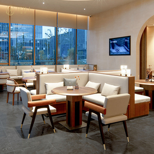 JEILI Sièges de banquettes capitonnés en velours de luxe sur mesure avec structure métallique pour projets hôteliers, cafés et restaurants commerciaux - Product Image 3