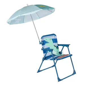 网眼可折叠高品质户外儿童椅，带伞，适合派对和休闲时间定制图案