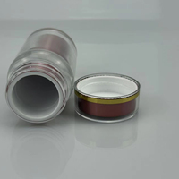 Flacon vide pour pilules en acrylique à double paroi de qualité alimentaire, sans BPA, pour comprimés, capsules, poudre, impression personnalisée, OEM, ODM, usine