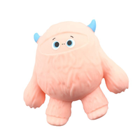 Balles amusantes et mignonnes en forme de monstre des neiges, jouets sensoriels parfumés, jouets anti-stress à presser pour enfants et adultes