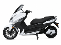 Scooter électrique de course luxueux 3000W, moto électrique 72V 35Ah avec pare-brise, freins à disque doubles, pneus larges