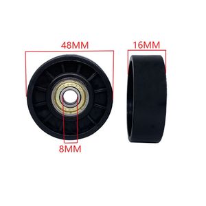 Pom Nylon Plastic Transportband Skate Caster Wiel 608 Rollager Katrol 8X48X16 Mm Voor Transportband - Product Image 1
