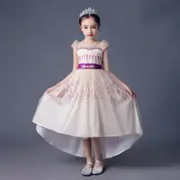 Elsa Anna Princess Dresses for Girls, Summer Party Costume