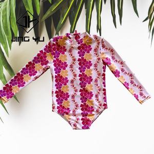 Nouveau Maillot de Bain Enfant Fille 2025 – Bikini Personnalisé à Manches Longues Anti-UV en Nylon Imprimé - Product Image 4