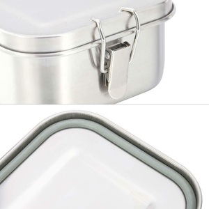 Boîte à lunch <span class=keywords><strong>hermétique</strong></span> classique en acier inoxydable <span class=keywords><strong>hermétique</strong></span> 800ML Récipient alimentaire étanche avec compartiments - Product Image 2