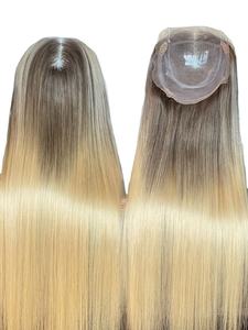 Cheveux vierges européens de luxe, faits à la main, 100% cheveux humains, couleur personnalisée, 8x8 pour topper en dentelle complète, 16 pouces, densité 130% - Product Image 4