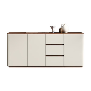 Lxyx Italian Style Modern Minimalist Solid Wood <b>Sideboard</b> Wall Mounted Integrated <b>Storage</b> Cabinet Home Living Room Tea Home Bar - Product Image 1