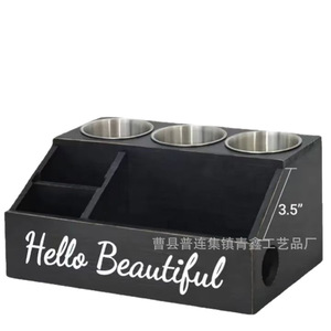 กล่องเก็บเครื่องสำอางสวยงาม 4 in 1 พร้อมที่วางไดร์เป่าผม สำหรับห้องน้ำและโต๊ะทำงาน - Product Image 5