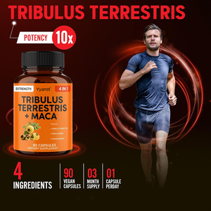 แคปซูล Tribulus terrestris 4-in-1พร้อมโสม & ashwagandha สุขภาพของผู้ชาย90จำนวน - Product Image 6