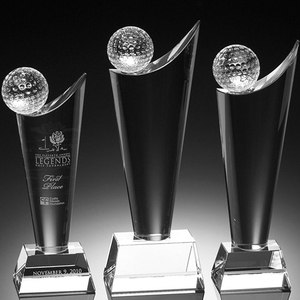 Trophée de football en cristal MVP personnalisé transparent de luxe - Product Image 3