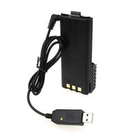 Batterie USB Chargeur Câble Adapté pour BaoFeng UV5R/RE UVB2 UVB3 Plus UV-S9 B5 uv-10r