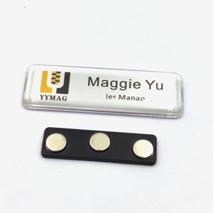 Magneti per Badge con Potente Magnete al Neodimio, Adesivo 3M sul Lato Anteriore, Porta Badge Magnetici - Product Image 4
