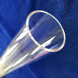 HY Factory Customized High Temperature Resistance Large Diameter Clear Quartz Tube Clear Quartz Pipe