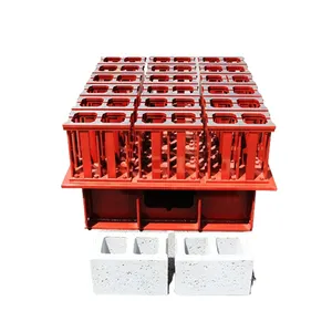 Keermuur Blok Mol Plastic Rubber Clc Licht Gewichtige Handmatige Betonblokken Gietmachine Betonblokvorm