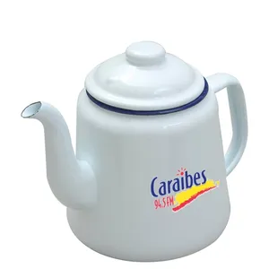 <b>Enameled</b> Metal <b>Teapot</b> custom merchandising - Product Image 1