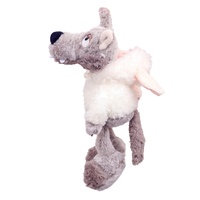 Peluche personnalisée pour enfants, mouton en fourrure douce et moelleuse, loup en peau de mouton, en coton plastique, fabriqué par le fabricant