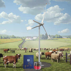 เครื่องกำเนิดไฟฟ้าพลังงานลมสำหรับใช้ในบ้าน 5KW พร้อมใบพัดไฟเบอร์กลาสเสริมแรง 220V 240V 380V AC ราคาโรงงาน 20KW 10KW - Product Image 1