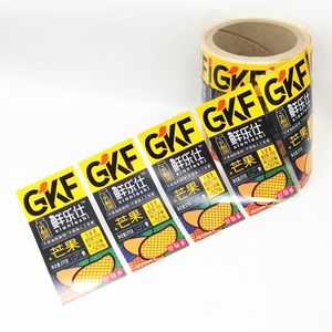 Rollo de Etiquetas Para Botellas, producto adhesivo de Material BOPP blanco, Impresión de Etiquetas adhesivas de logotipo Para zumo de Mango - Product Image 3