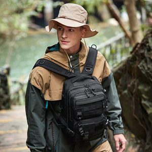 New Tactical Motorcycle Riding Crossbody Bag Waterproof Polyester Lining Anti-Theft Large Capacity Camouflage for Outdoor Travel - Product Image 3