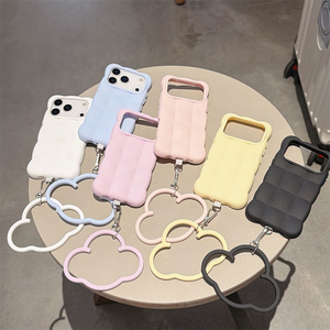 เคสโทรศัพท์มือถือแบบสายคล้องข้อมือลายคลื่น 3 มิติ สำหรับ iPhone 17 Air Pro Max, เคสโทรศัพท์ iPhone 18 สำหรับสาวๆ - Product Image 2