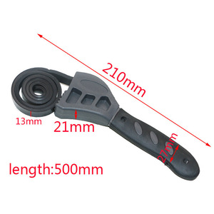 Ouvre-bouteille en plastique réglable 500 mm, clé à filtre automobile à extrémité unique, métrique, poignée antidérapante noire - Product Image 4