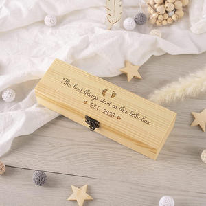 Boîte à souvenirs de grossesse personnalisée, nouveau style, fabriquée en usine, boîte surprise pour l'annonce de grossesse, boîte cadeau en bois pour l'annonce de la naissance d'un bébé - Product Image 3