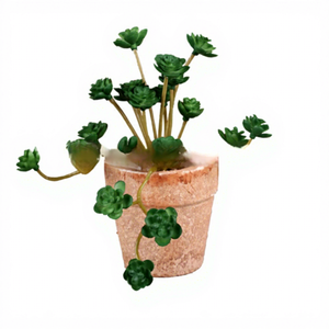 Planta Artificial de Plástico, Mini Suculenta Artificial DIY, Tallo de Rosa Blanca y <span class=keywords><strong>Echeveria</strong></span> para Decoración del Hogar en Navidad y Día de la Madre - Product Image 4