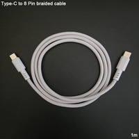Nuevos Cables USB Tipo C a 8 Pines con Diseño de Tejido Resistente y Moldeado por Inyección para Dispositivos PD e iOS
