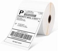 Etiquetas Térmicas para Envíos 4x6, 500 Unidades, Núcleo de 1 Pulgada, Código de Barras, Uso en Supermercados, Papel Adhesivo Fuerte, Etiquetas Térmicas