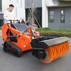 Mini-chargeuse sur chenilles compacte de 1300 mm à prix avantageux avec accessoires de déneigement à <span class=keywords><strong>vendre</strong></span> - Product Image 1
