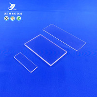 Plaque de verre en quartz fondu naturel transparente, résistante aux hautes températures, pour soudage, sur mesure, épaisseur industrielle, pour vision industrielle