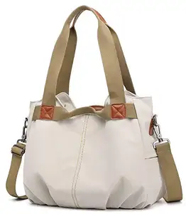 Wholesale Large Capacity Women Handbags Portable Cotton Canvas Everyday Ladies Tote Bags