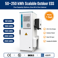 100kwh 150kWh 240kwh 300 kwh 300kWh 400kwh 500 kw 500kWh 600kwh Kabinet Baterai Lithium Ion untuk Komersial dan Industri