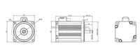Moteur à courant continu à aimant permanent certifié CE BeUDMKE 12V 24V 36V 48V 75W 150W 200W 3000 tr/min AMR BLDC