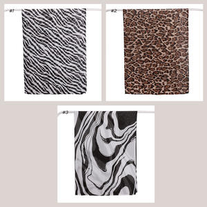 Hijab multifonction en coton modal à double aiguille imprimé à bords larges pour femmes musulmanes doux respirant traditionnel - Product Image 6