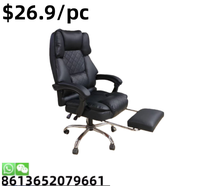 Chaise de jeu de course d'ordinateur en cuir PU confortable et bon marché avec repose-pieds