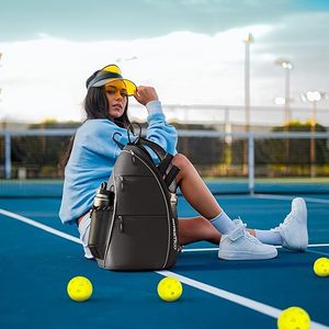 Échantillon gratuit Sac de raquette portable de haute qualité Sport de plein air Sac à bandoulière personnalisable Sac de raquette de pickleball Sac de transport de pagaie - Product Image 6