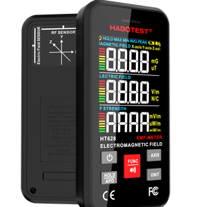 HABOTEST HT628 çok alanlı elektromanyetik radyasyon dedektörü x-ray algılama ses alarmı yüksek performanslı <span class=keywords><strong>EMF</strong></span> alan ölçer (T - Product Image 1