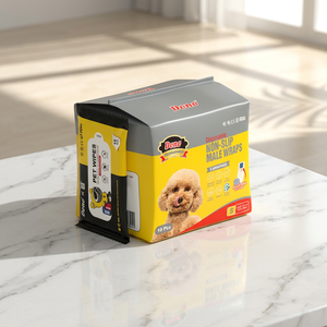 Dono Couches physiologiques jetables pour chien mâle, super absorbantes, protection anti-fuites - Product Image 1