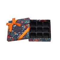 Kunstpapier Magnetische Buchbox Aquarell Wildblumen-Druck Hochzeitsgast-Souvenir Schokoladenbox