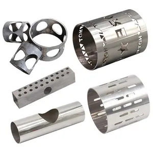  Hochpräzisionsverarbeitung von Aluminium-Edelstahl kundenspezifische Blech-Metallteile Laserschneiden Schweißen Teile Prägedienst