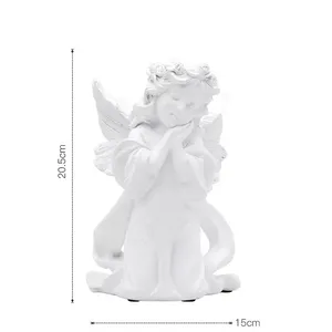 Estatua <span class=keywords><strong>de</strong></span> Ángel Europeo, Figura Creativa <span class=keywords><strong>de</strong></span> Doncella Orante, Adorno para el Hogar, Decoración, Adornos <span class=keywords><strong>de</strong></span> Jardín - Product Image 6