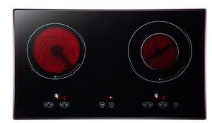 Table de cuisson encastrable en céramique 1800W+2300W à 2 brûleurs, cuisinière infrarouge pour usage domestique, plaque de cuisson en verre, cuisinière à gaz - Product Image 6