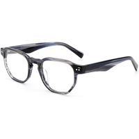 Monture de lunettes hexagonale rétro Elan Optical YB6605 en acétate unisexe, vente chaude, écologique, directement de l'usine