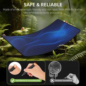 Colchoneta de Puesta a Tierra Más Vendida para Cama, con Cable de Puesta a Tierra para Dormir, Funda de Colchón de Cuero PU Antideslizante - Product Image 5